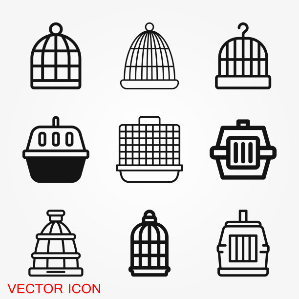 鸟笼图标为您的设计标志图片下载