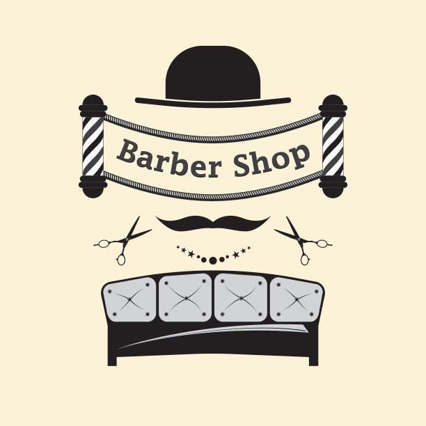 招牌理发店图片下载