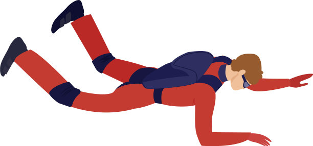 跳伞运动员从事一项危险的跳跃运动图片下载