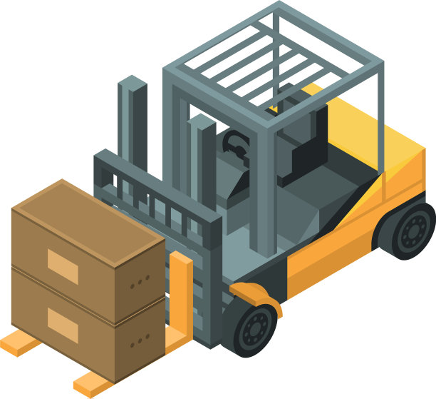 叉车图标等距风格图片下载