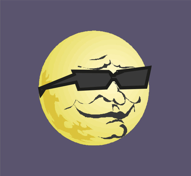 抽象月亮eps 10图片下载