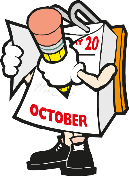 卡通标记日历手用图片下载