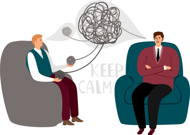 心理治疗顾问概念图片下载