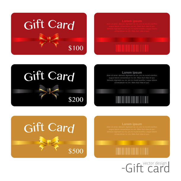 设置礼品卡模板设计塑料图片下载