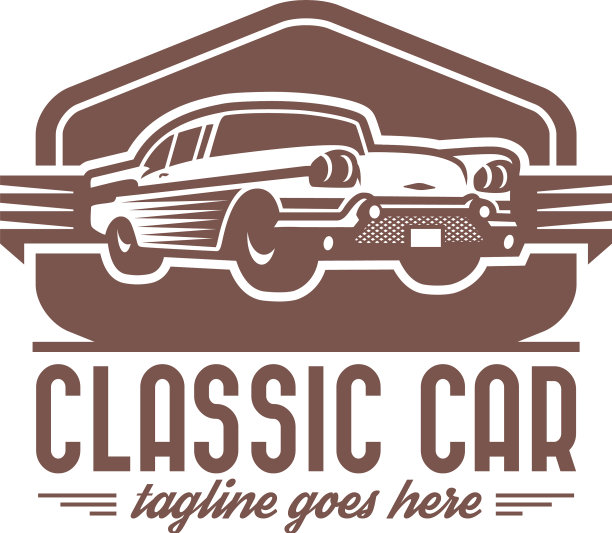 经典的，复古的，复古的汽车模板图片下载