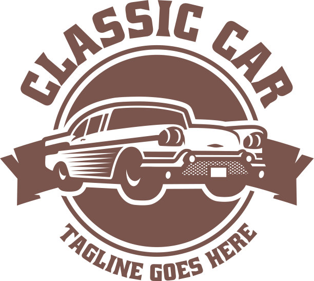 经典的，复古的，复古的汽车模板图片下载