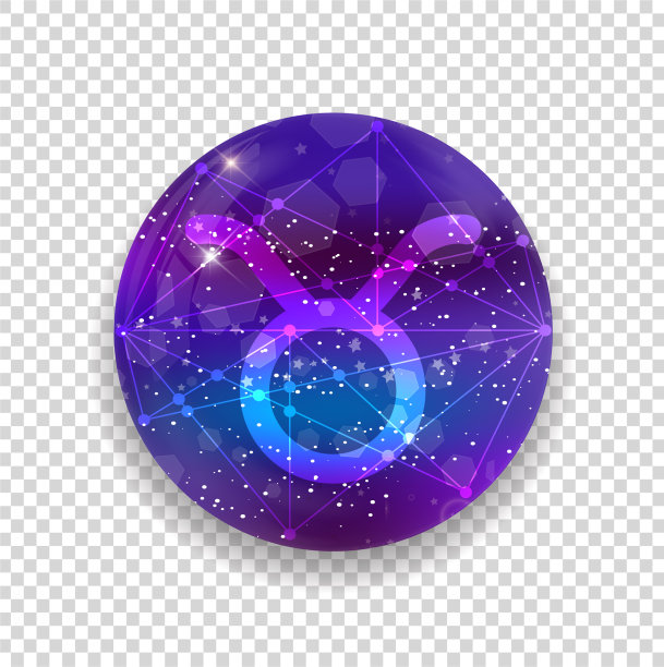 星座象征金牛抽象闪亮图片下载