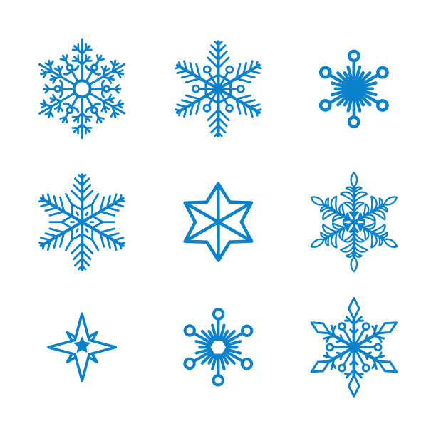 设置雪花孤立的背景图片下载