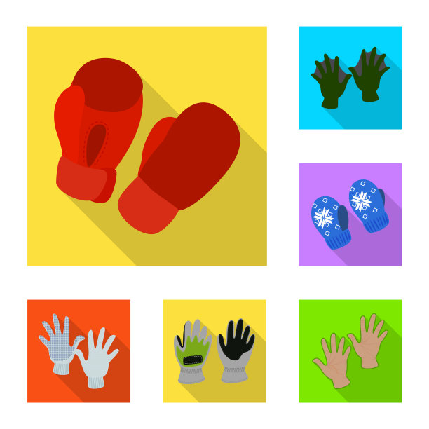 孤立物体本身和纺织符号的集合图片下载