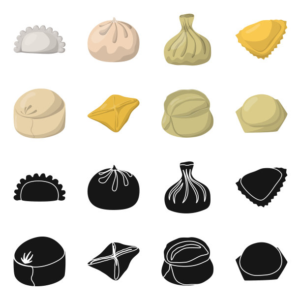 设计产品及烹饪标志套装图片下载