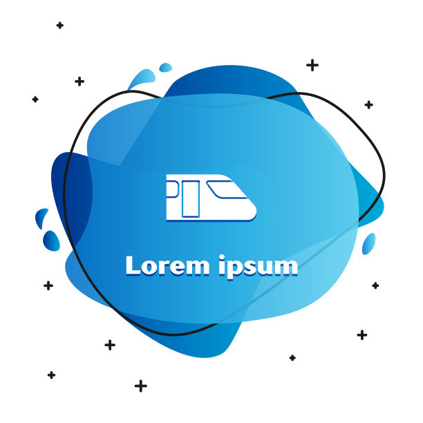 白色火车图标孤立在白色背景图片下载