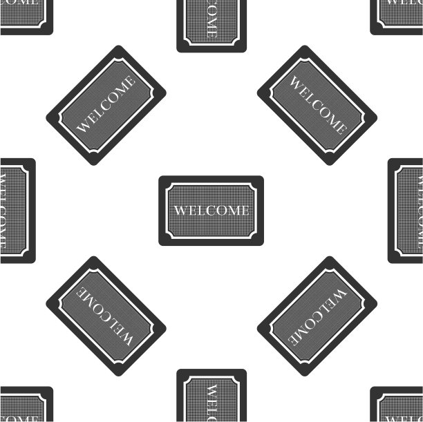 门垫用文字欢迎无缝图案图片下载