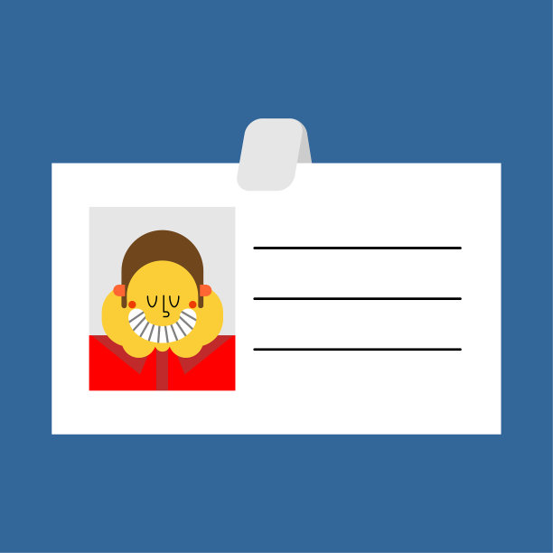 徽章工孤立商业卡通风格图片下载