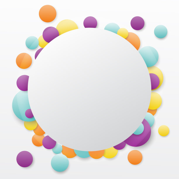 圆形随机彩色气泡背景eps10图片下载