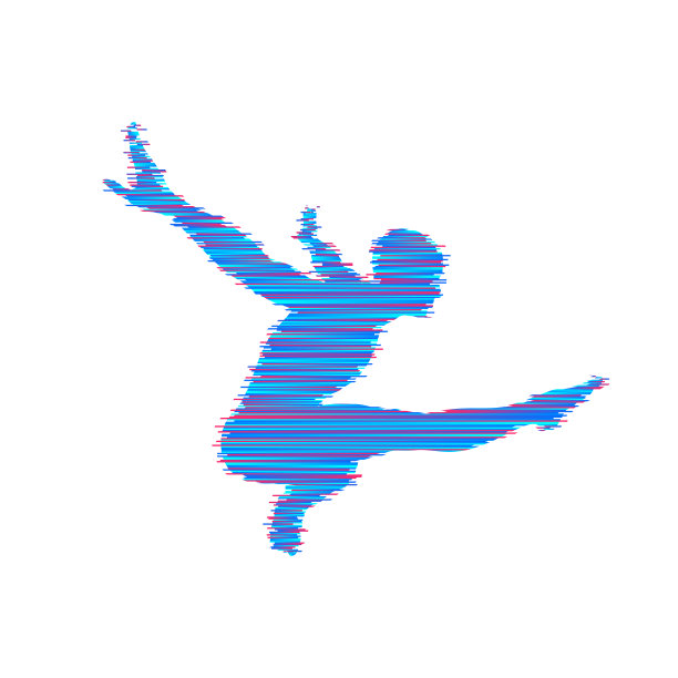 体操运动员正在摆姿势和跳舞的体育标志图片下载