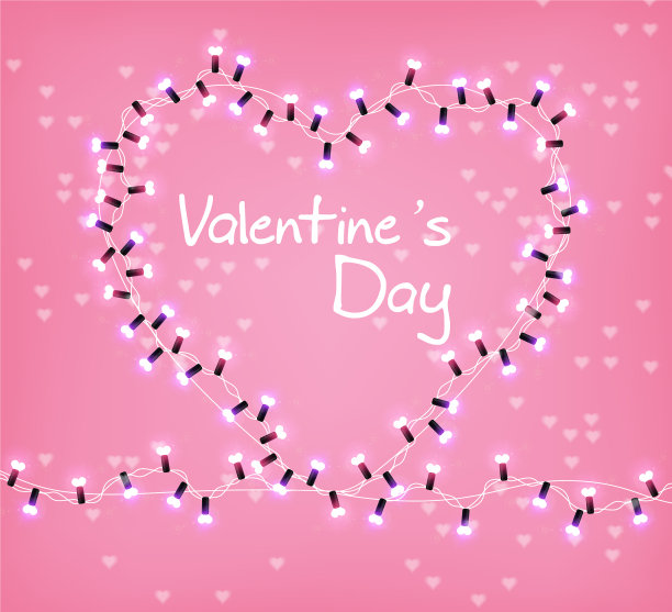 情人节心中灯火通明图片下载