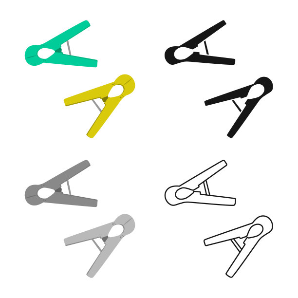 隔离对象晾衣夹和干燥标志图片下载