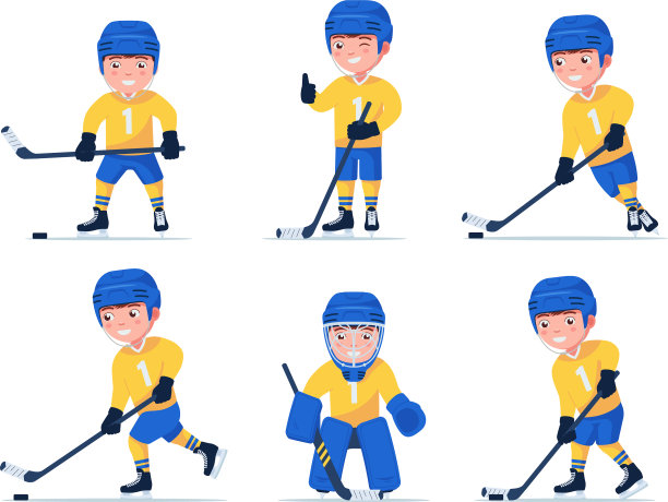 让曲棍球男孩玩棍子图片下载