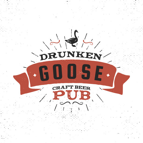 酿造啤酒酒吧标签醉鹅图片下载