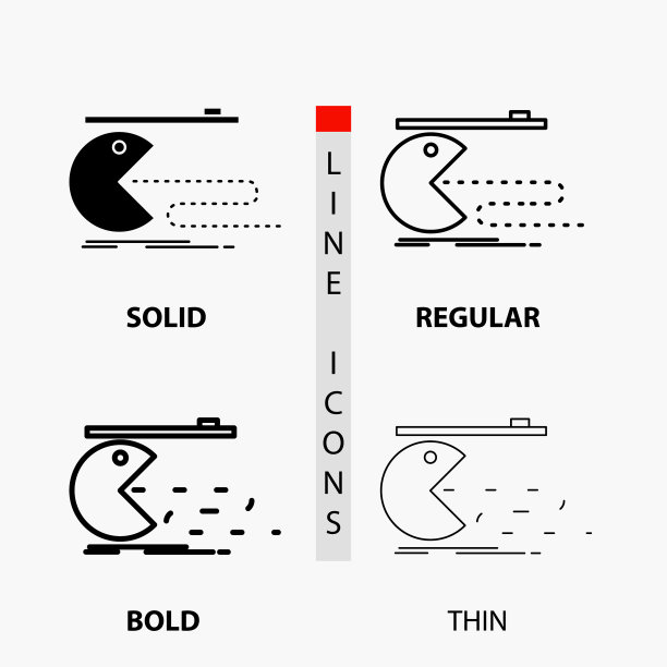 电脑游戏中的人物吃豆图标图片下载