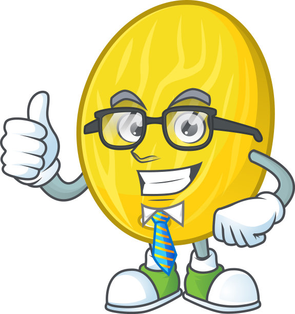 商人西瓜卡通人物上白图片下载