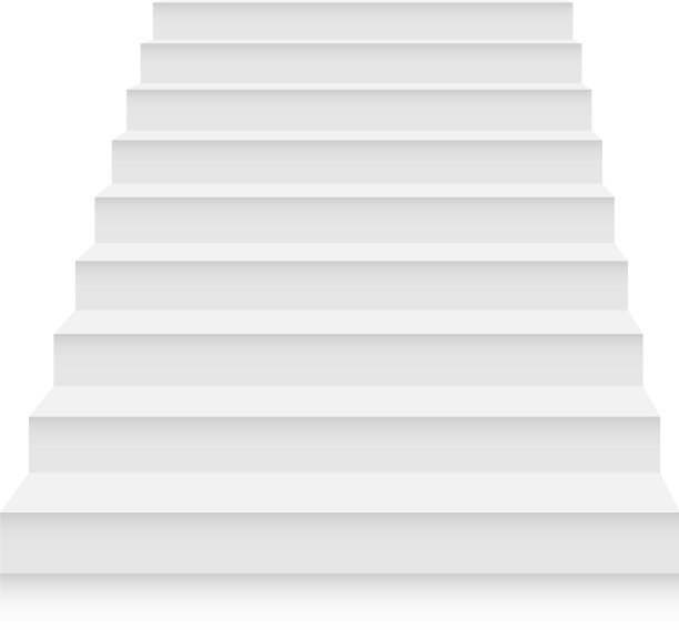 白色楼梯模板设置内部楼梯图片下载