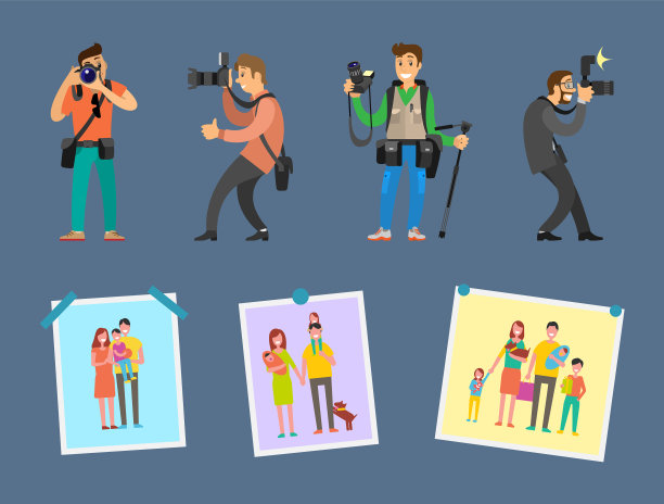 照相馆专业照片的选择图片下载