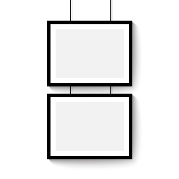 黑色画框图片下载