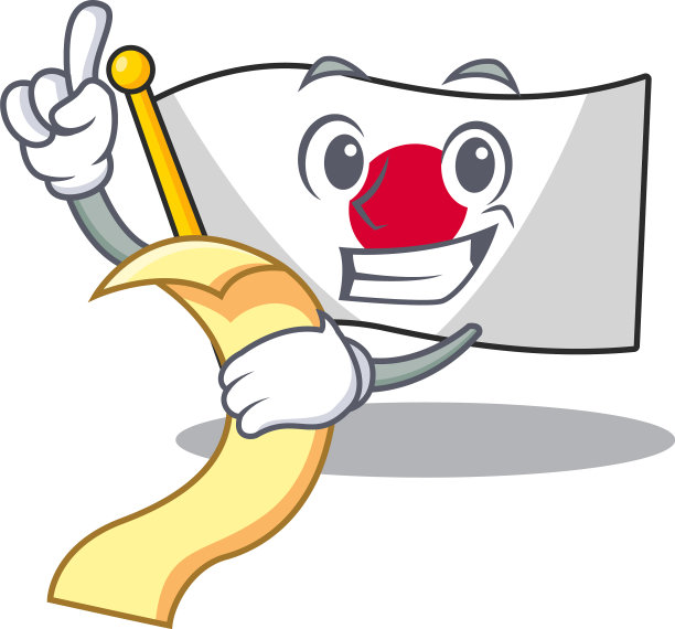 菜单上以卡通形状标出日本图片下载