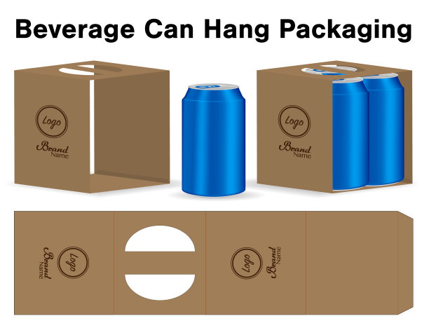 盒包装模切模板设计三维模型图片下载