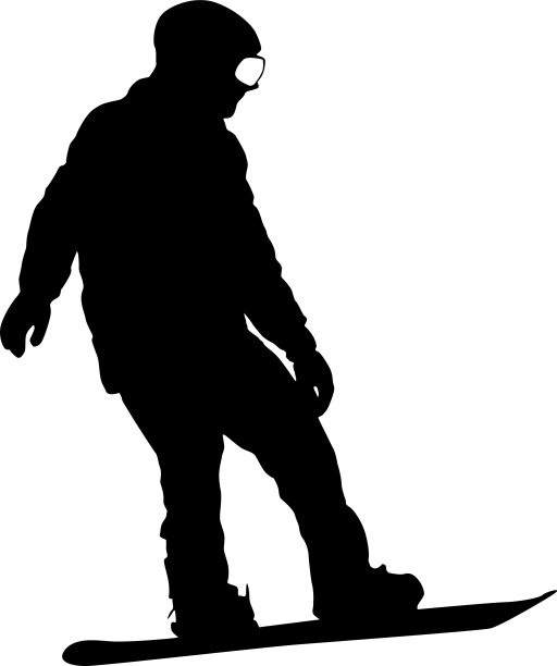 白色背景上的黑色剪影图片下载