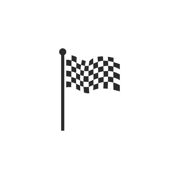 旗帜设计种族黑色实体徽章孤立图片下载