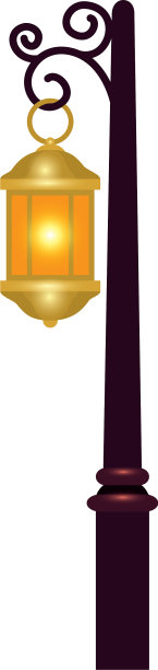 灯笼灯挂在后孤立的图标图片下载