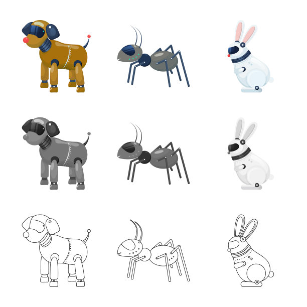 设计玩具和科学标志套装玩具图片下载