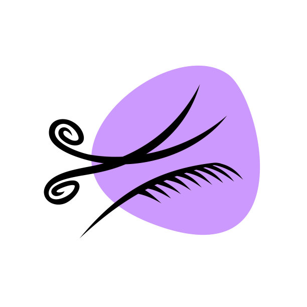 美发厅标志剪子配梳子优雅图片下载