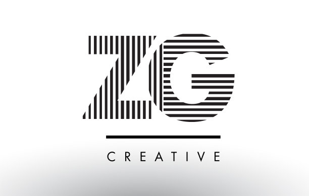 zgzg黑白线字母标志设计图片下载