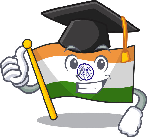 毕业旗印着吉祥物的形状图片下载