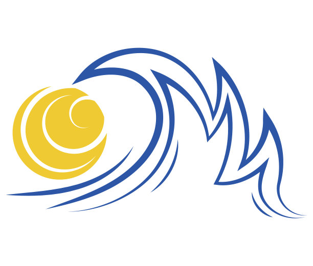 海浪和阳光风格化了大海图片下载