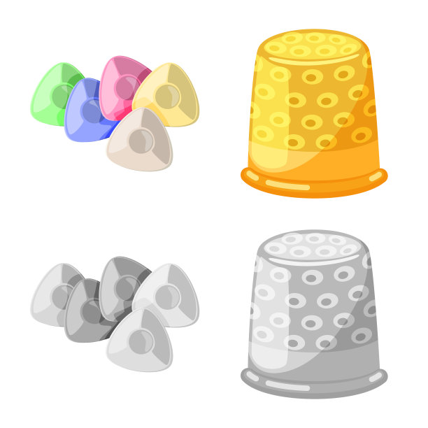 孤立物体工艺和手工艺品标志集图片下载