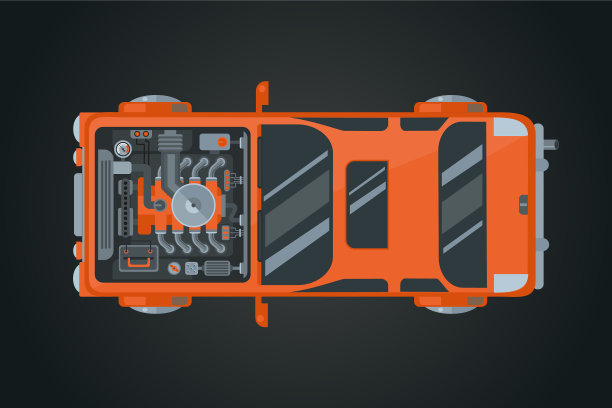 汽车俯视图汽车图片下载