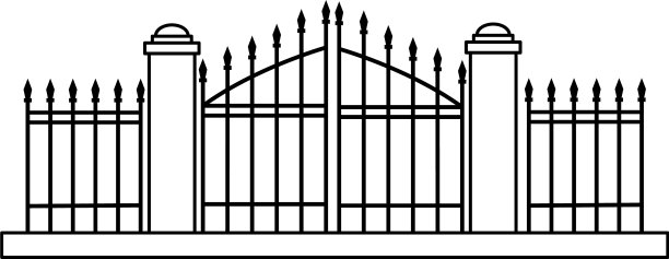 万圣节墓地大门孤立图标图片下载