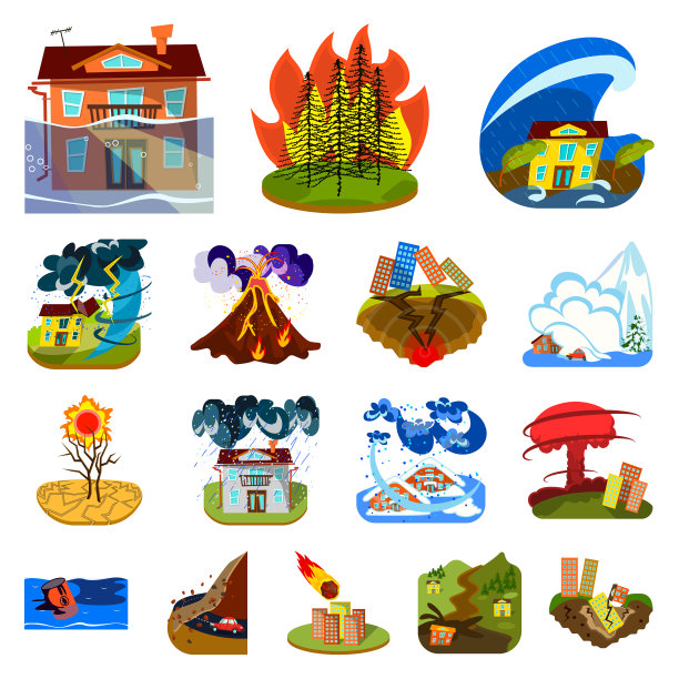 灾变和灾难标志图片下载