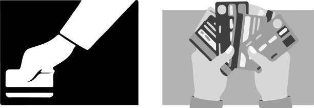 ATM卡图标上的白色背景图片下载