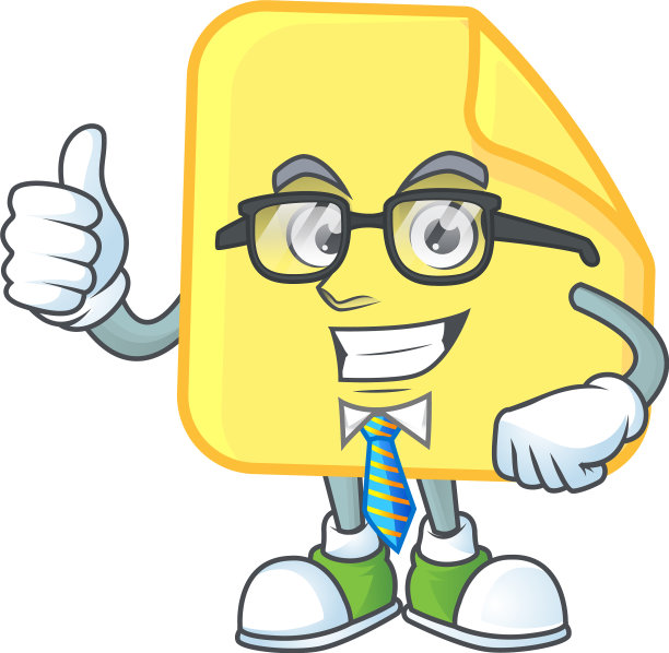 商人黄色圆形贴纸纸图片下载