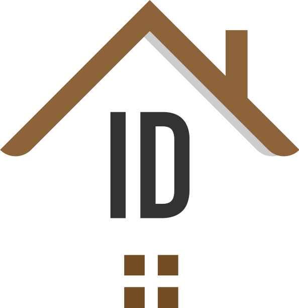 初始字母id建筑标志设计模板图片下载