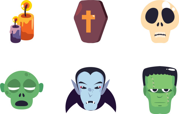 捆绑万圣节与设置图标图片下载