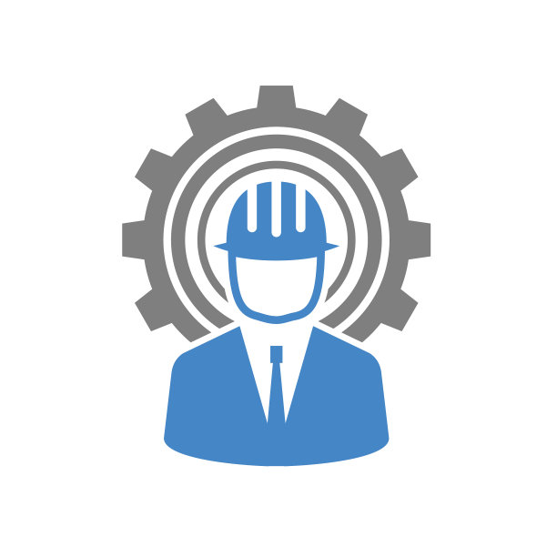 工程师图标在白色背景的图形和图片下载