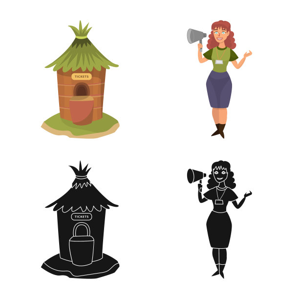 孤立对象的性质和乐趣符号集图片下载