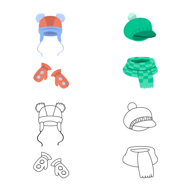 设计衣服和纹理图标图片下载