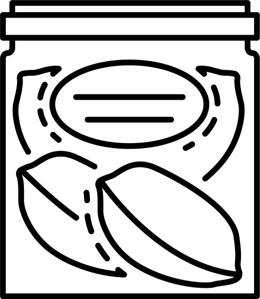 花生新鲜包装图标轮廓样式图片下载
